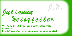 julianna weiszfeiler business card